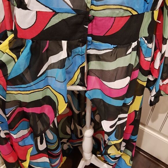 Live 4 Truth Bathing Swimsuit Cover Size 2X Colorful Kaftan - Picture 4 of 11